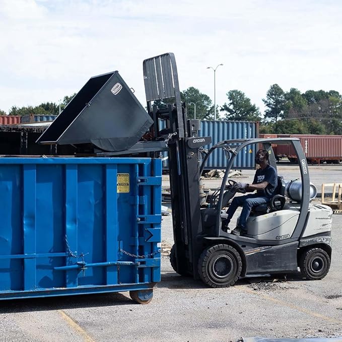 Titan Attachments Self-Dumping Hopper, Fork Lift Operated, Material Handling