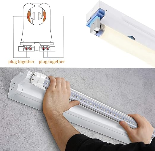 JESLED Non Shunted LED Tombstones - (Pack of 100) T8 Lamp Holder, UL Turn Type Tombstone Lampholder for T10 T12 LED Fluorescent Tube Replacement, Medium Bi-pin G13 Socket for Programmed Start Ballasts