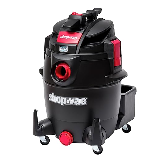Shop-Vac 5801411 14-Gallon Wet/Dry Shop Vacuum, 5.5 Peak HP, 2.5 Inch Diameter x 7 Foot Hose, 20 Foot Cord, Ideal for Home, Garage, and Workshop Cleaning