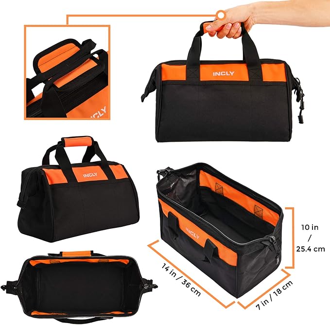 INCLY 95 PCS Real Tool Set, Small Real Hand Tools Kit, Construction Learning Tools Hammer Screwdriver for Home DIY Building and Woodworking,Come with Tool Belt & Bag