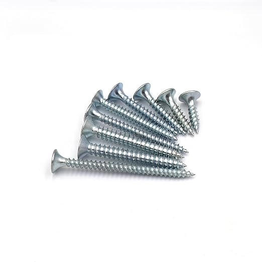 cSeao Wood Screws Assortment Kit, Phillips Flat Head Screws for Wood, Drywall Screws with Bit, 7 Sizes (5/8" to 2"), Pack of 200