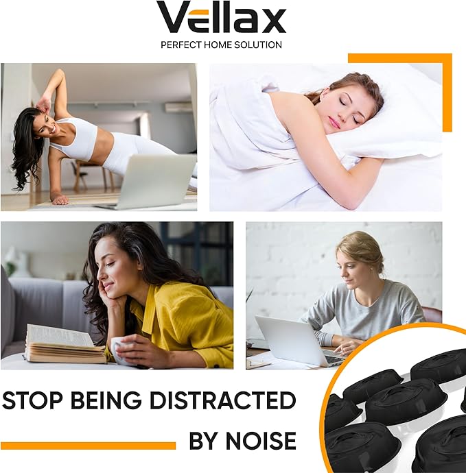 128 Self Adhesive Cabinet Door Bumpers – Sticky Black Silicone Rubber Pads for Furniture Drawers, Kitchen Cabinets, Decor, Wall Protection – Vellax