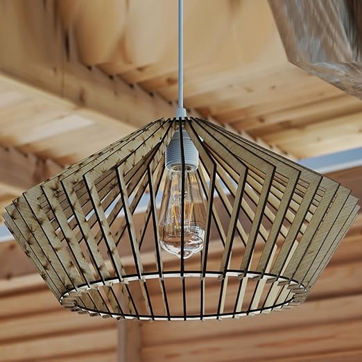 Plug in Light Socket - 16Ft Pendant Light Cord Kit E26/E27 Light Socket Hanging Lantern Lamp Cord with On/Off Switch,Socket Rings, 2 Pack, White