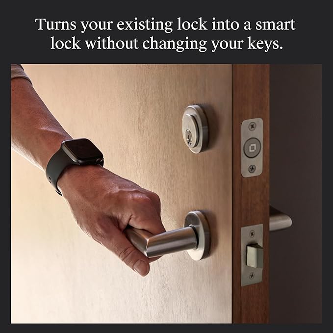 Level Bolt (Wi-Fi) Smart Deadbolt - Make Your Lock Smart & Keep Existing Hardware and Keys - Lock/Unlock from Anywhere - Level App for iOS & Android - Works with Apple Home, Alexa & Google Home