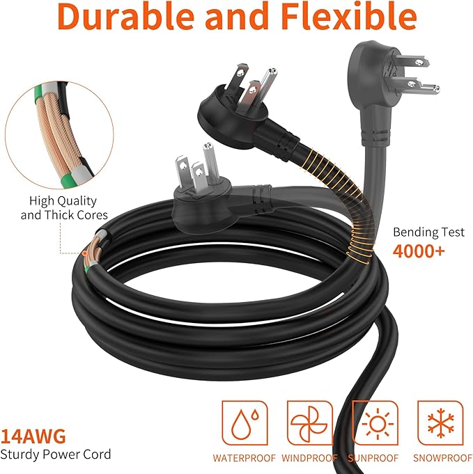 Heavy Duty Surge Protector 8 Outlet Long Power Strip Extension Cord Wide Spaced and Wall Mount Metal Powerstrip for Home Office Workshop Garage (10FT)