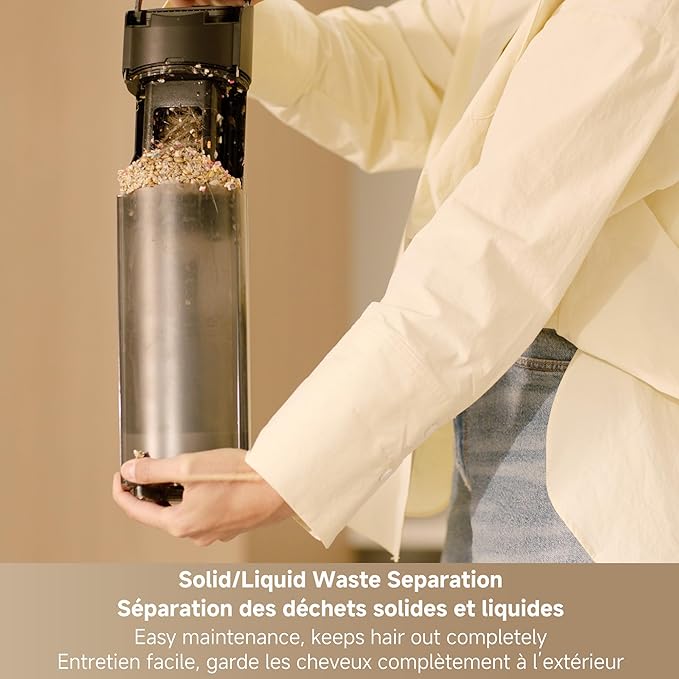 DREAME H12 FlexReach Vacuum Mop, 0 Tangle Wet Dry Vacuum Cleaner, Cordless Vacuum Mop All-in-One for Hard Floors, 180° Lie-Flat Floor Cleaner Machine with 194°F Hot Self-Cleaning, 50Mins Runtime