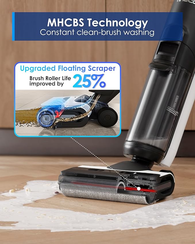 Tineco Floor ONE Switch S6 Cordless Wet Dry Vacuum Cleaner, Smart Floor Cleaner Mop, 5-in-1 Multi-Function Stick Vacuum FlashDry Self-Cleaning Dual-Edge Cleaning, Whole-House Cleaning