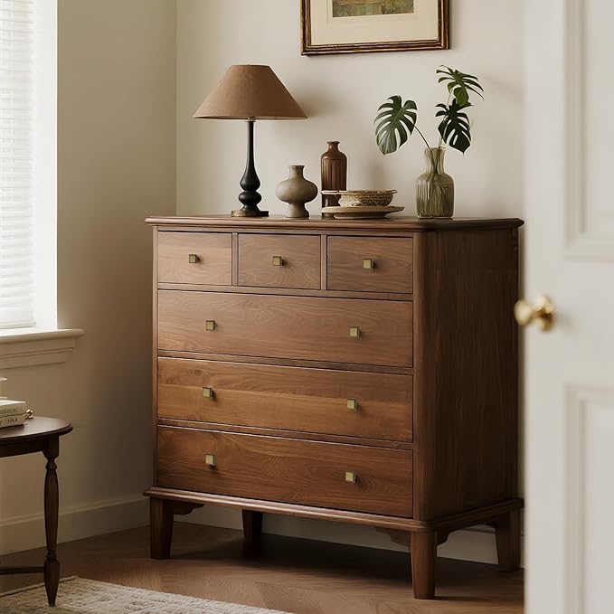 10 Pack Antique Brass Cabinet Knobs Drawer Knobs Modern Cabinet Pulls Kitchen Cabinet Handles Kitchen Cabinet Hardware Timeless Drawer Pulls for Dresser Cupboard Wardrobe, A-Brass(1x10)