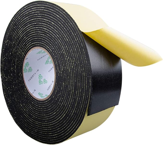 High Density Foam Insulation Tape Adhesive, Seal, Doors, Weatherstrip, Waterproof, Plumbing, HVAC, Windows, Pipes, Cooling, Air Conditioning, Weather Stripping, Craft Tape (33Ft x 1/8" x 2.8")
