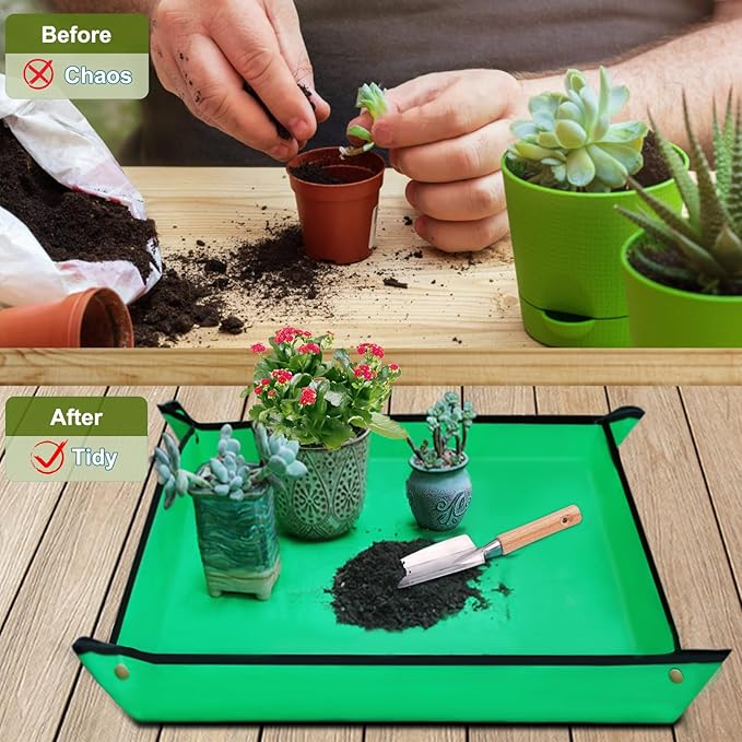 Kynup Gardening Tools, Garden Tools Set-7 Piece, Gardening Kit with Spade, Ideal Hand Garden Tool Gifts for Women, Thickened Stainless Steel, Rust-Proof, Garden Supplies, Garden Stuff