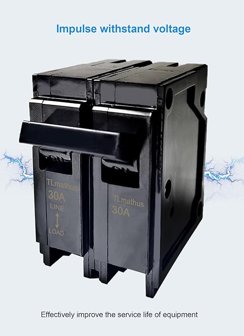 Q230 30-Amp Double Pole Type QP Circuit Breaker Plug-in Mount Standard MCB Thermal Magnetic Protection, 10KA 120/240V, Compatible with Siemens PL and ES Series Load Centers(2P 30A)