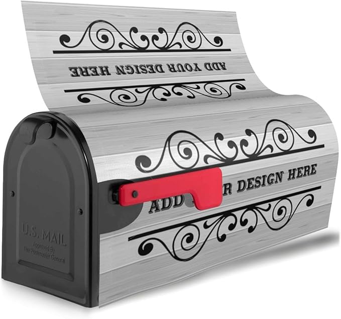 Custom Personalized Mailbox Covers Add Photo Picture Family Name House Address Text Magnetic Mail Cover for Home Garden Yard-10