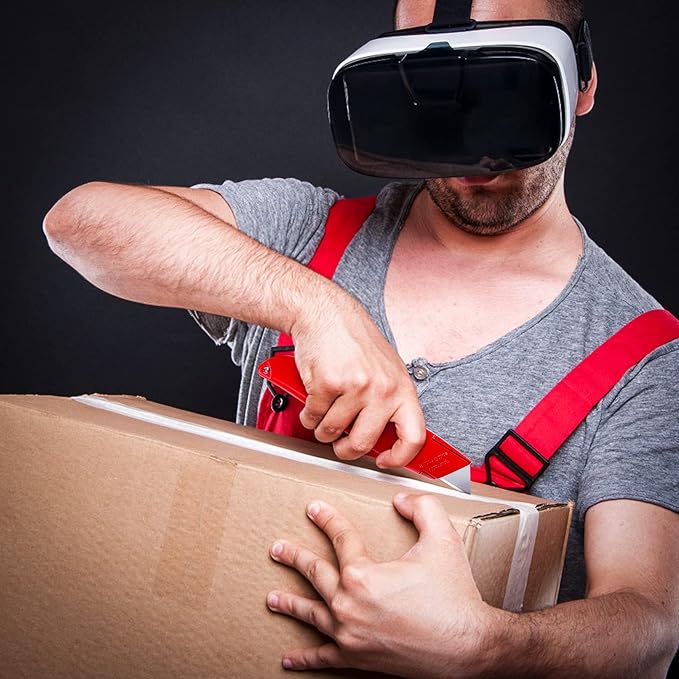 DIYSELF 8 Pack Box Cutters, Premium Utility Knife, Box Cutter Retractable Heavy Duty, Box Opener, Razor Blades Utility Knife for Cardboard and Boxes