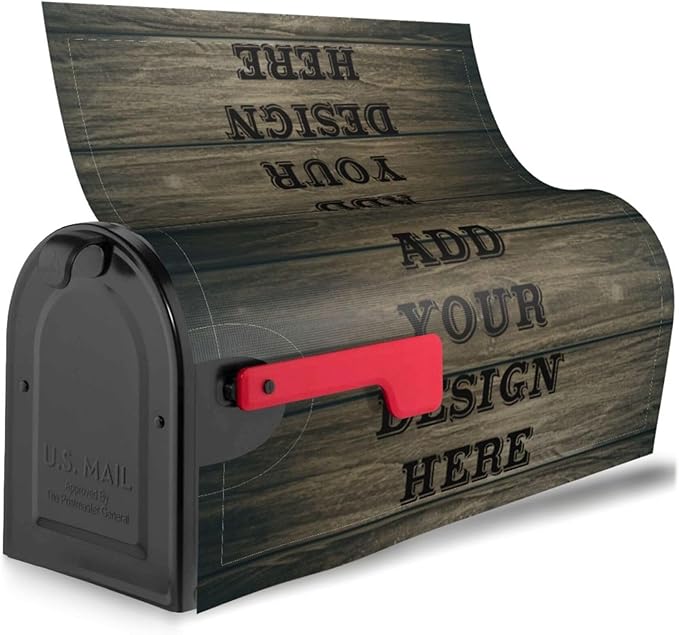 Custom Personalized Mailbox Covers Add Photo Picture Family Name House Address Text Magnetic Mail Cover for Home Garden Yard-12