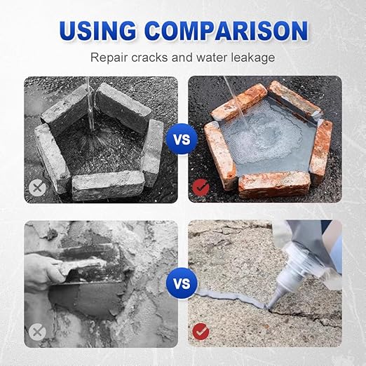2026 New Concrete Crack Filler, Heavy-Duty Concrete Crack Repair Adhesive with Fill Tip– Quick-Drying Waterproof Sealer for Outdoor Concretes, Home Repairs, and Renovations (Grey, 200G)