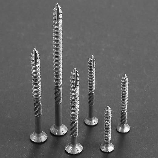 #8 * 1" 304 Stainless Steel Deck Screws, (634pcs) 2 lbs.Exterior Wood Screws, Rust Resistant epoxy Coated, Bronze, T20 Star Bit