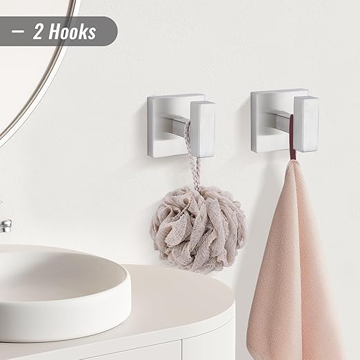 YACVCL Towel Bar Set, 10 Pieces Bathroom Hardware Set Brushed Nickel Bathroom Accessories, SUS304 Stainless Steel Towel Racks Holder Set Wall Mounted 23.6 Inch