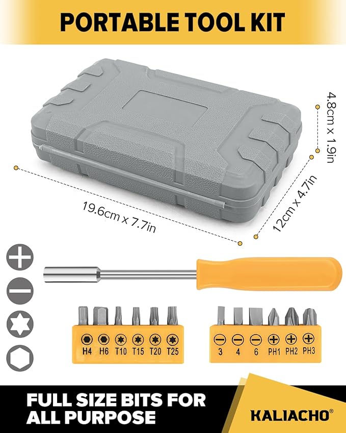 24pcs Home DIY Tool Kit for Household, Office & Garage - General Repair Small Hand Tool Set with Storage Case