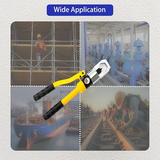 Hydraulic Nut Splitter Tool, Max 10t Force Suitable for Breaking & Removing Damaged Rusty Broken Heavy Duty Nut (Range: M8-M24) Independently in Hand-Power