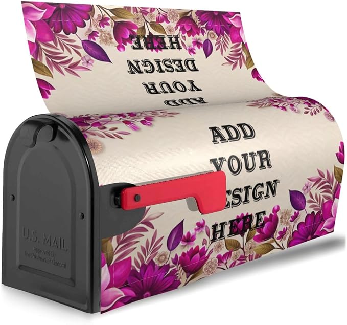 Custom Personalized Mailbox Covers Add Photo Picture Family Name House Address Text Magnetic Mail Cover for Home Garden Yard-6