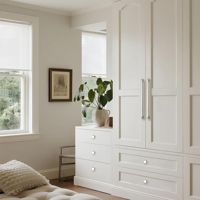 10 Pack 12.6 Inch(320mm) Hole Center Polished Chrome Modern Cabinet Pulls Kitchen Cabinet Handles Kitchen Cabinet Hardware Timeless Drawer Pulls for Dresser Cupboard Wardrobe, Chrome(12.6x10)