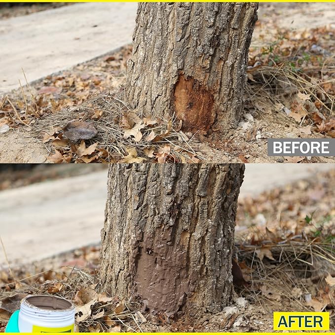 Tree Wound Sealer-500g Tree Wound Dressing for Damaged Trees Bark Repair Pruning Seal/Bonsai Cutting Paste Tree Trunk Paint Protection Grafting Wax for Effective Tree Wound Repair-Brown