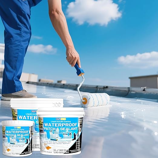 Liquid Waterproof Sealant, Transparent Waterproof Coating Repairing Anti-Leakage Agent, Invisible Water Proof Glue Indoor and Outdoor Water-Based Waterproofing Adhesive 5L