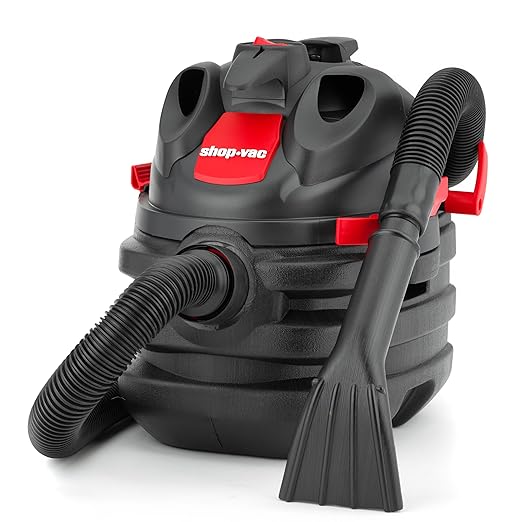 Shop-Vac 5 Gallon 6.0 Peak HP Portable Wet/Dry Vacuum, 1-1/2 Inch Diameter x 8 Foot Hose, 20 Foot Cord, Ideal for Jobsite, Garage, Workshop & Home