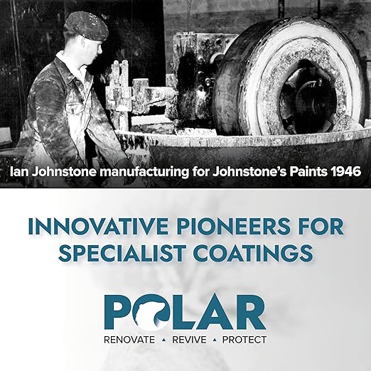 Polar Dust Proof Concrete Sealer Clear - 1.32 Gallon - Satin Finish - Concrete Sealer Outdoor & Indoor - Ideal Waterproofing for Stone & Concrete Garages, Kitchens, Factory & Warehouse Floors & Walls