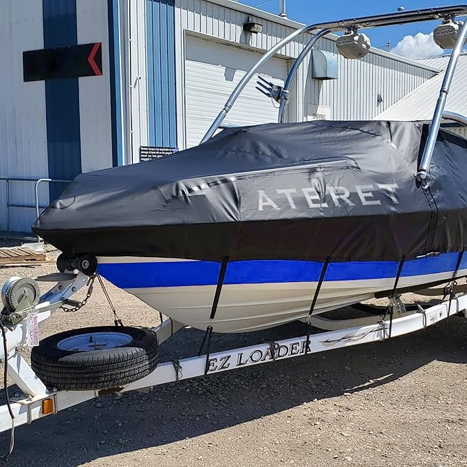 ATERET Rubber Bungee Cords with Hooks I 31 Inch, 47" Max Stretch I Heavy-Duty Black Tie Down Straps for Outdoor, Tarp Covers, Canvas Canopies, Motorcycle, and Cargo, Pack of 25