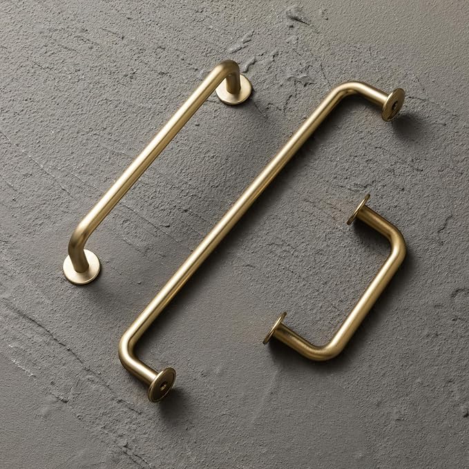 Goo-Ki 5.04"(128mm) c-c Champagne Bronze Cabinet Handle Drawer Pulls Zinc Alloy Kitchen Hardware - 6 Pack Modern Bar Pull Handles for Cupboard Wardrobe,9338UBR-128