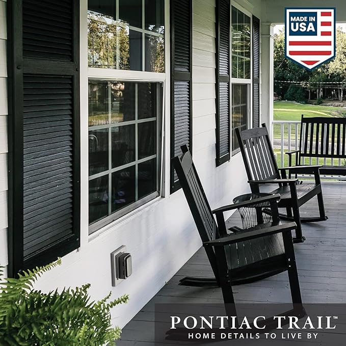 Board & Batten Vinyl Shutters (1 Pair) | 14.5"x71" (4-Board) - Black Cosmos/Paintable | Exterior Window Shutters | Includes Mounting Hardware | Simple Installation | Made in USA