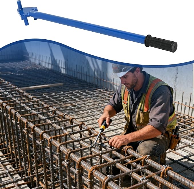 Rebar Bender Metal Bending Tool Manual Hand Operated to 5/8" Bar for Flat Steel and Steel Rod