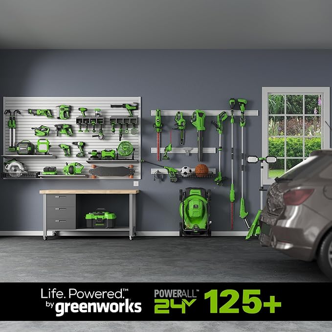 Greenworks 24V Brushless 3 Gallon Cordless Wet/Dry Shop Vacuum with with Hose, Crevice Tool, Floor Nozzle, 4.0Ah Battery and Charger Included