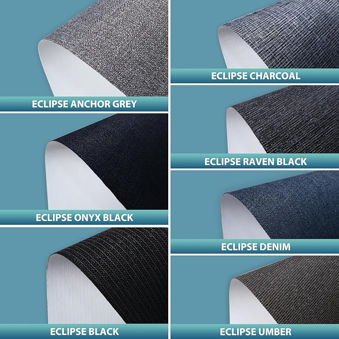 SmartWings Motorized Smart Blinds with Remote, Custom Automatic 100% Blackout Roller Shade Compatible with Alexa/Homekit/Google, Electric Smart Blinds for Indoor Windows, Multi-Color Samples