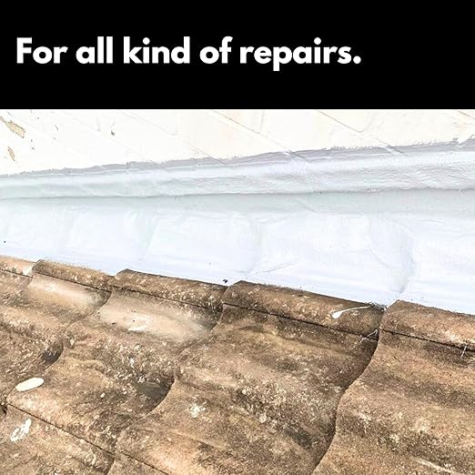 HSS Liquid Rubber White 7.7oz – MS Polymer Sealant for Roof, Cracks, Walls & Any Repairs, Solvent-Free, Flexible Liquid Membrane