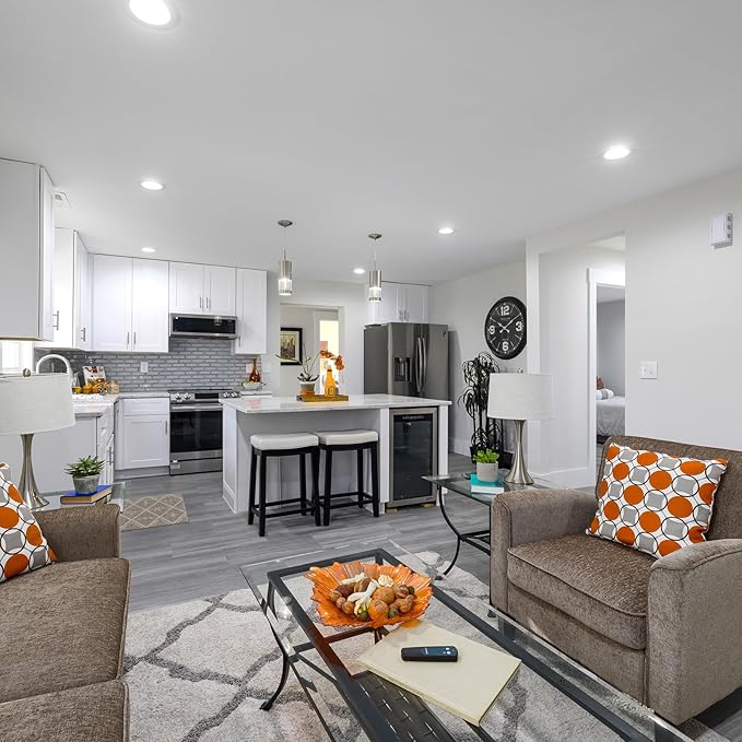 Meconard 6 Pack 6 Inch Ultra-Thin LED Recessed Ceiling Light, 5000K Daylight, Dimmable 12W=110W, 1050LM, IC Rated Can-Killer Downlights with Junction Box, ETL and Energy Star Listed