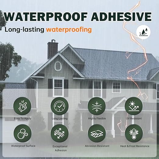 Clear Coating 1 Gallon, UV Defense, Concrete Sealer, Transparent Waterproof Adhesive & Invisible Waterproof Agent, Acrylic, for Roof, Wall, Indoor & Outdoor