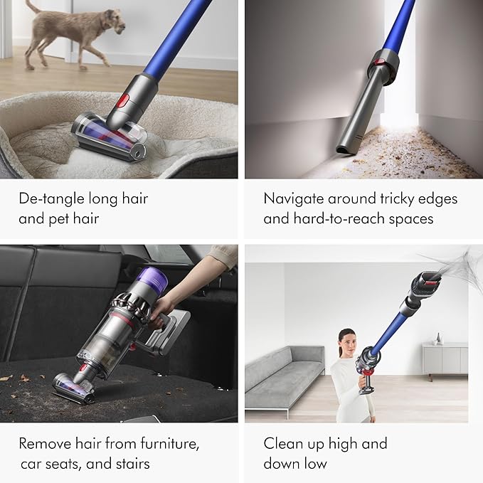 Dyson V11 Cordless Stick Vacuum, Large, Nickel/Blue