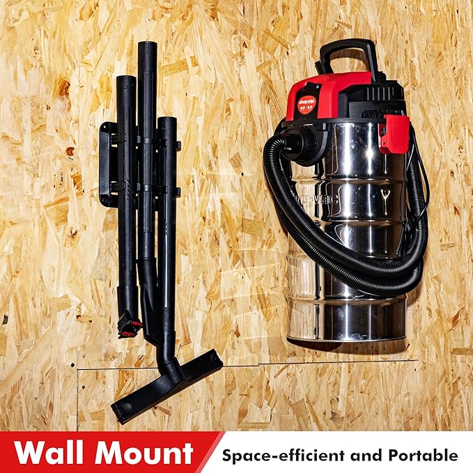Shop-Vac 6 Gallon 4.0 Peak HP Wet/Dry Vacuum, Wall Mountable Compact Shop Vacuum with 20 ft Extra Long Hose & Accessories - Ideal for Jobsite, Garages, Car & Workshops