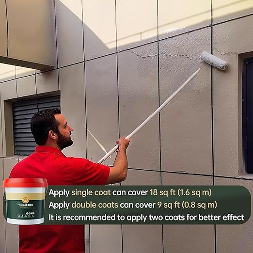 35 oz Transparent Waterproof Coating, Clear Liquid Sealant Invisible Waterproofing Adhesive Leak Repair Agent for Concrete, Wall, Wood, Brick, Water-Based Outdoor & Indoor Paint Sealer 1KG