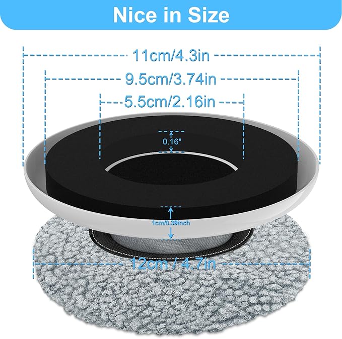 New Upgrade Furniture Movers Sliders, 4+4 Pack 4.3" Multi-Surface Furniture Sliders with Groove Design, Round 4PCS Moving Pads and 4 Hardwood Socks, Protect Floor and Easily Move Furniture