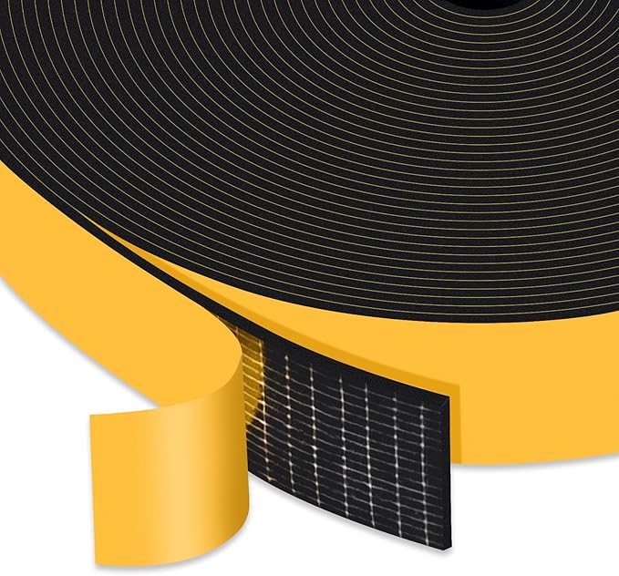 Sliding Door Seal - Weather and Soundproof Strip, 1" W x 1/16" T x 33Ft