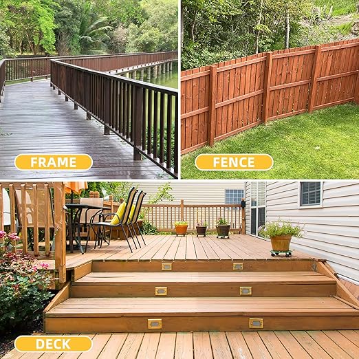 WELLOCKS Deck Screws, Wood Screws, Tan, Superior Rust Resistant, Epoxy Coated, Above 1000 Hour Salt Spray Coating T25 Torx Star Bit Included for Outdoor Wood Fence (1.2LBS Tan, #10×3")