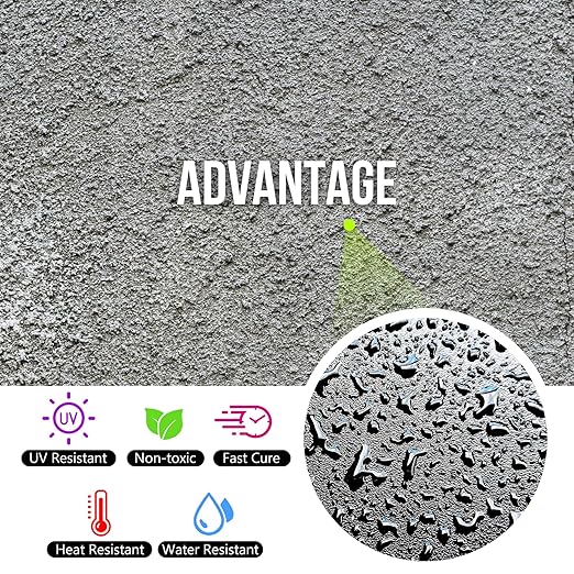 Wet Look Stone Sealer - 1 Gal High Gloss Paver Sealer Stone Color Enhancer Concrete Sealer with Long-Lasting Gloss Protection, Stain Proof for Interior and Exterior Slate, Driveway, Floor, Standsotne