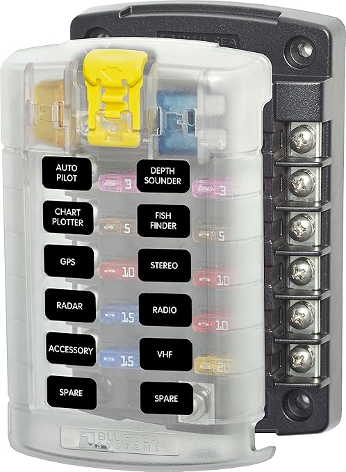 Blue Sea Systems 5029 Fuse Block Screw Term Blade