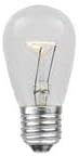 Novelty Lights 25 Pack S14 Outdoor Patio Edison Replacement Bulbs, E27 Medium Base, Clear, 11 Watt