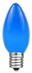 Novelty Lights 25 Pack C9 Ceramic Outdoor Christmas Replacement Bulbs, Blue, E17/C9 Intermediate Base, 7 Watt