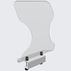 The Shield Plexiglass Splash Guard hopper or service sink personal protective equipment sneeze guard