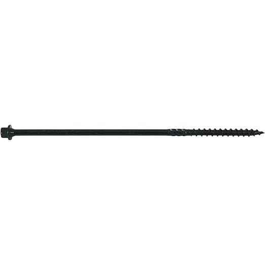Jake Sales #14 X 5 Heavy Duty Black Timber/Log/Landscaping Wood Screws - Exterior Coated Heavy Duty Screws. 9 x 5 Pound Boxes - ~990 Screws
